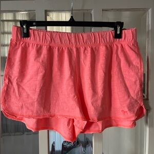 PINK Curve Hem Sweat Shorts / Size Large